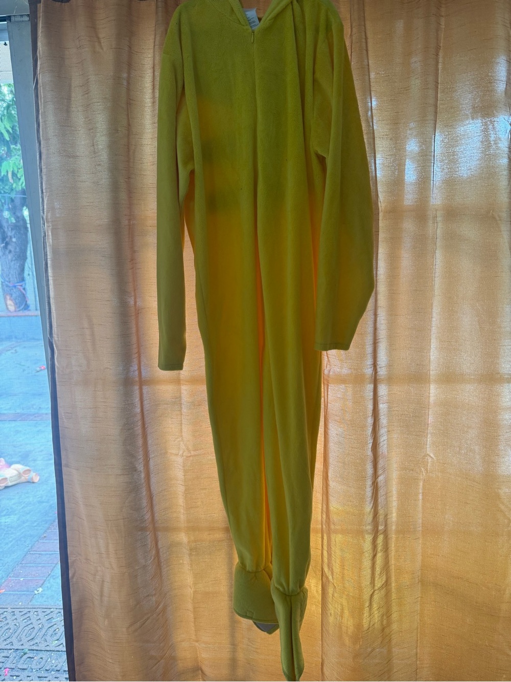 Kids Yellow One-Piece Hooded Costume